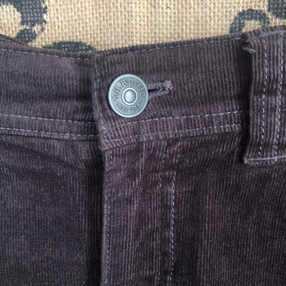 Chocolate Brown Corduroy Pencil Skirt - Picture 2 of 4